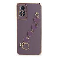 Newface Xiaomi Redmi Note 12 Pro 4G Kılıf Esila Silikon - Mor