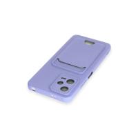 Newface Xiaomi Redmi Note 12 4G Kılıf Kelvin Kartvizitli Silikon - Lila