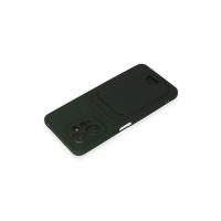 Newface Xiaomi Redmi Note 12 4G Kılıf Kelvin Kartvizitli Silikon - Koyu Yeşil