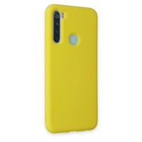 Newface Xiaomi Redmi Note 8 Kılıf Nano içi Kadife Silikon - Sarı