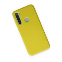 Newface Xiaomi Redmi Note 8 Kılıf Nano içi Kadife Silikon - Sarı