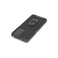 Newface Xiaomi Redmi Note 12 4G Kılıf Pars Lens Yüzüklü Silikon - Siyah