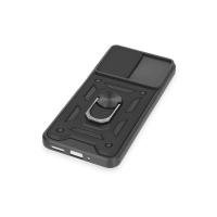 Newface Xiaomi Redmi Note 12 4G Kılıf Pars Lens Yüzüklü Silikon - Siyah