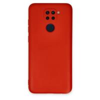 Newface Xiaomi Redmi Note 9 Kılıf Nano içi Kadife Silikon - Kırmızı