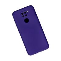 Newface Xiaomi Redmi Note 9 Kılıf Nano içi Kadife Silikon - Mor