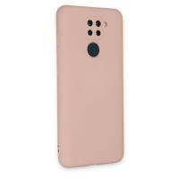Newface Xiaomi Redmi Note 9 Kılıf Nano içi Kadife Silikon - Pudra