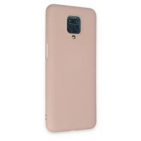 Newface Xiaomi Redmi Note 9 Pro Kılıf Nano içi Kadife Silikon - Pudra