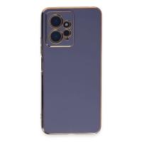 Newface Xiaomi Redmi Note 12 4G Kılıf Volet Silikon - Mavi