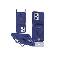 Newface Xiaomi Redmi Note 12 Pro 5G Kılıf Zuma Kartvizitli Yüzüklü Silikon - Lacivert