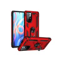 Newface Xiaomi Redmi Note 11T Kılıf Sofya Yüzüklü Silikon Kapak - Kırmızı