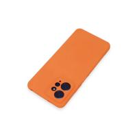 Newface Xiaomi Redmi Note 12 4G Kılıf Nano içi Kadife Silikon - Turuncu
