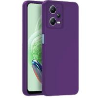 Newface Xiaomi Redmi Note 12 Pro 5G Kılıf Nano içi Kadife Silikon - Mor