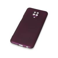 Newface Xiaomi Redmi Note 9 Pro Kılıf First Silikon - Mürdüm