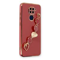 Newface Xiaomi Redmi Note 9 Kılıf Esila Silikon - Kırmızı