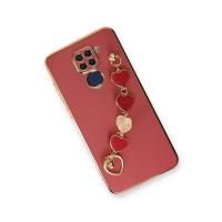 Newface Xiaomi Redmi Note 9 Kılıf Esila Silikon - Kırmızı