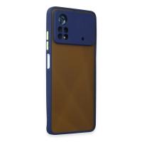 Newface Xiaomi Poco X4 Pro 5G Kılıf Montreal Silikon Kapak - Lacivert