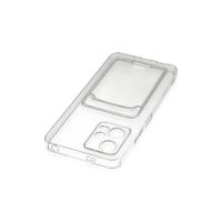 Newface Xiaomi Poco X5 5G Kılıf Kart Şeffaf Silikon - Şeffaf