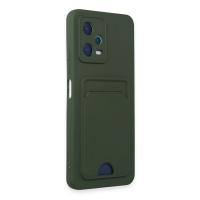 Newface Xiaomi Poco X5 5G Kılıf Kelvin Kartvizitli Silikon - Koyu Yeşil