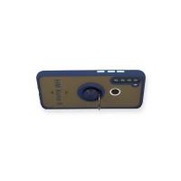 Newface Xiaomi Redmi Note 8 Kılıf Montreal Yüzüklü Silikon Kapak - Lacivert