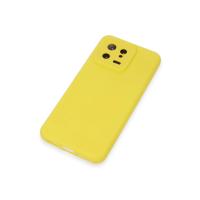 Newface Xiaomi Mi 13 Kılıf Nano içi Kadife Silikon - Sarı