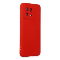 Newface Xiaomi Mi 13 Kılıf Nano içi Kadife Silikon - Kırmızı