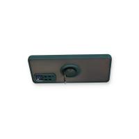 Newface Xiaomi Redmi Note 11 Pro Kılıf Montreal Yüzüklü Silikon Kapak - Yeşil