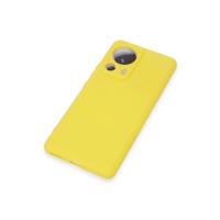 Newface Xiaomi Mi 13 Lite Kılıf Nano içi Kadife Silikon - Sarı