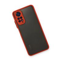 Newface Xiaomi Redmi Note 11 Kılıf Montreal Silikon Kapak - Kırmızı