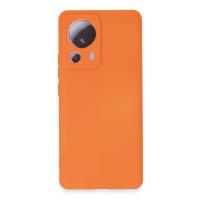 Newface Xiaomi Mi 13 Lite Kılıf Nano içi Kadife Silikon - Turuncu