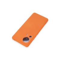 Newface Xiaomi Mi 13 Lite Kılıf Nano içi Kadife Silikon - Turuncu