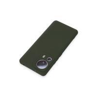 Newface Xiaomi Mi 13 Lite Kılıf Nano içi Kadife Silikon - Koyu Yeşil