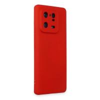 Newface Xiaomi Mi 13 Pro Kılıf Nano içi Kadife Silikon - Kırmızı