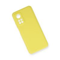 Newface Xiaomi Mi 10T Kılıf Nano içi Kadife Silikon - Sarı