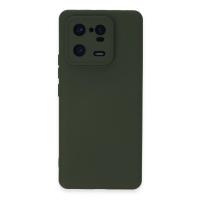 Newface Xiaomi Mi 13 Pro Kılıf Nano içi Kadife Silikon - Koyu Yeşil