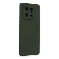 Newface Xiaomi Mi 13 Pro Kılıf Nano içi Kadife Silikon - Koyu Yeşil