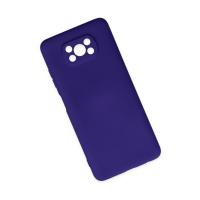 Newface Xiaomi Pocophone X3 Kılıf Nano içi Kadife Silikon - Mor