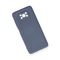 Newface Xiaomi Pocophone X3 Kılıf Nano içi Kadife Silikon - Gri