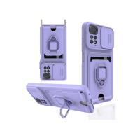 Newface Xiaomi Redmi Note 11 Pro Kılıf Zuma Kartvizitli Yüzüklü Silikon - Lila