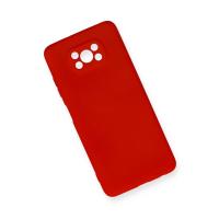 Newface Xiaomi Pocophone X3 Kılıf Nano içi Kadife Silikon - Kırmızı