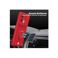 Newface Xiaomi Redmi 12C Kılıf Zuma Kartvizitli Yüzüklü Silikon - Pembe