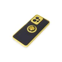 Newface Xiaomi Redmi Note 12 4G Kılıf Montreal Yüzüklü Silikon Kapak - Sarı