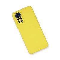 Newface Xiaomi Redmi Note 11 Kılıf Nano içi Kadife Silikon - Sarı