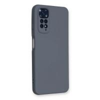 Newface Xiaomi Redmi Note 11 Kılıf Nano içi Kadife Silikon - Gri
