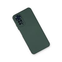 Newface Xiaomi Redmi Note 11 Kılıf Nano içi Kadife Silikon - Koyu Yeşil