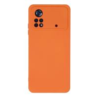 Newface Xiaomi Poco X4 Pro 5G Kılıf Nano içi Kadife Silikon - Turuncu