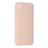 Newface Xiaomi Redmi 9A Kılıf Nano içi Kadife Silikon - Pudra