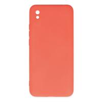 Newface Xiaomi Redmi 9A Kılıf Nano içi Kadife Silikon - Turuncu