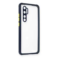 Newface Xiaomi Mi Note 10 Lite Kılıf Miami Şeffaf Silikon - Lacivert