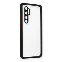 Newface Xiaomi Mi Note 10 Lite Kılıf Miami Şeffaf Silikon - Siyah