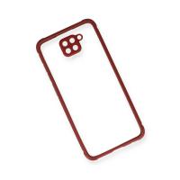 Newface Xiaomi Redmi Note 9 Kılıf Miami Şeffaf Silikon - Fuşya